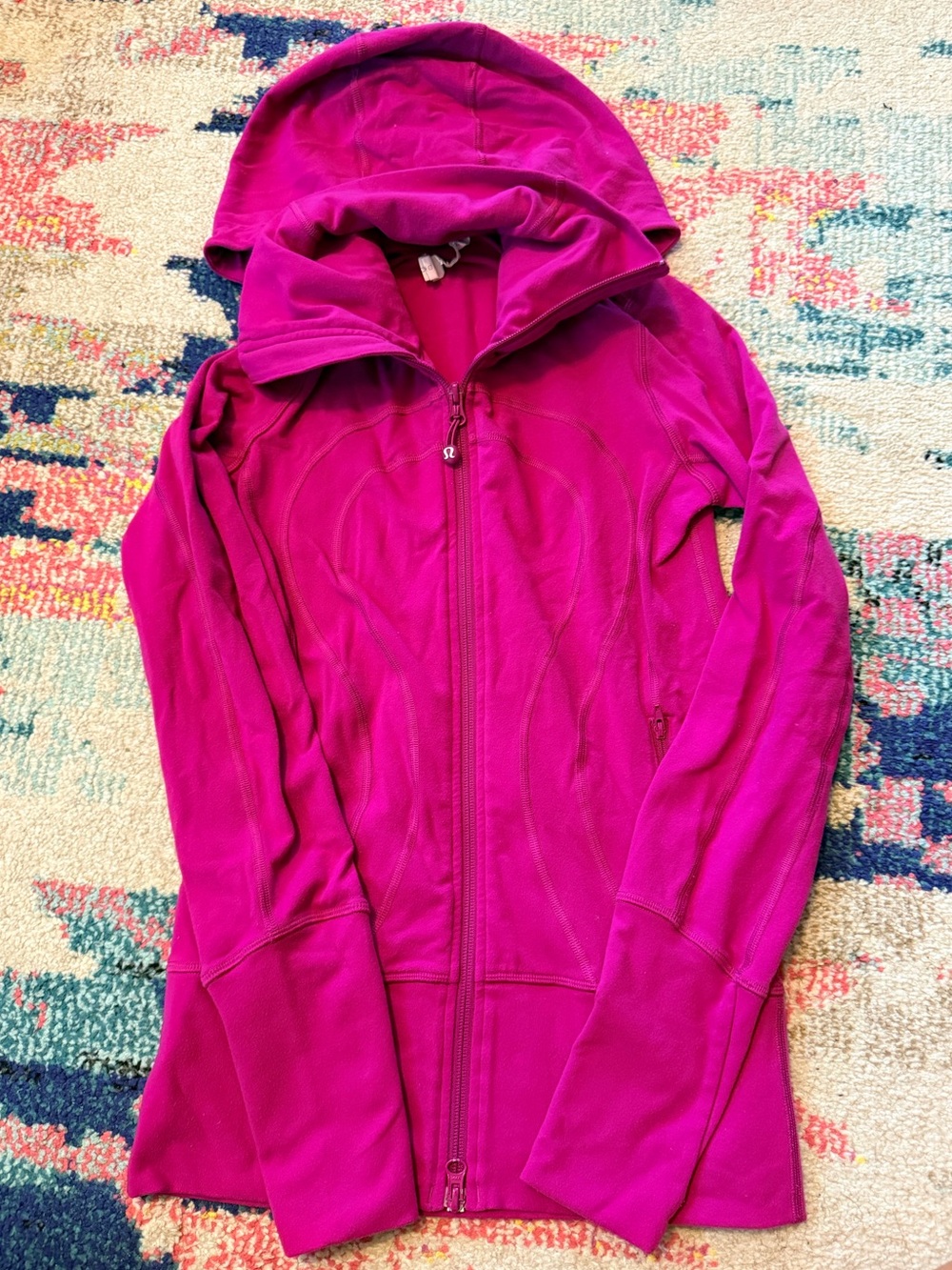 lululemon athletica Hooded Full-Zip Jacket - Bright Fuchsia